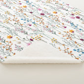 Summer Wildflower Pattern Sherpa Deken (3/4)