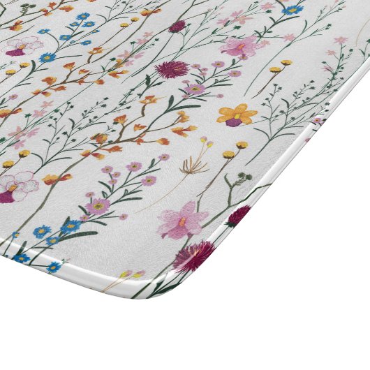 Summer Wildflower Pattern Snijplank (Hoek)