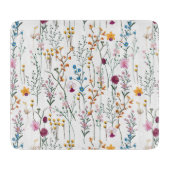 Summer Wildflower Pattern Snijplank (Voorkant)