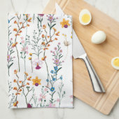 Summer Wildflower Pattern Theedoek (Quarter Fold)