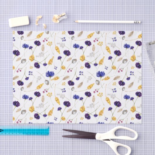 Summer Wildflower Pattern Tissuepapier (Craft)