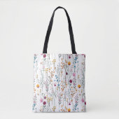 Summer Wildflower Pattern Tote Bag (Voorkant)