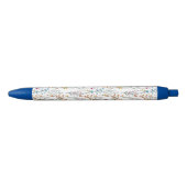 Summer Wildflower Pattern Zwarte Inkt Pen (Voorkant)