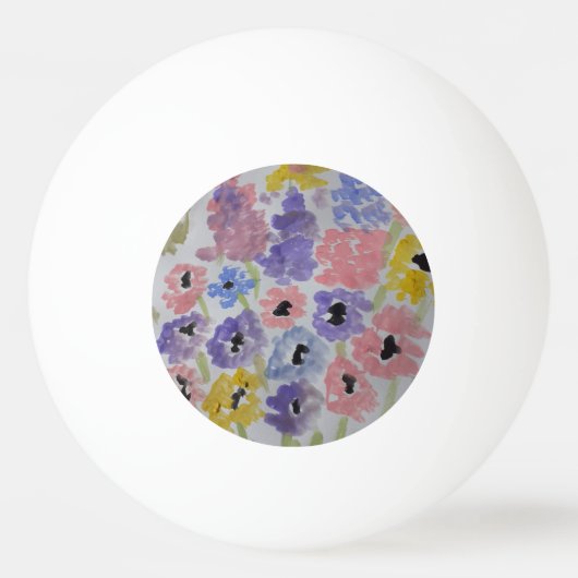 Summer Wildflower Pingpongbal (Voorkant)