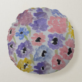 Summer Wildflower Rond Kussen