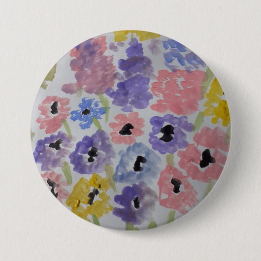 Summer Wildflower Ronde Button 7,6 Cm (Voorkant)