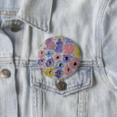 Summer Wildflower Ronde Button 7,6 Cm (In situ)