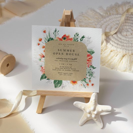 Summer Wildflower Square Open Huis Kaart