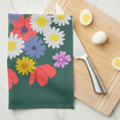 Summer Wildflower Theedoek (Quarter Fold)