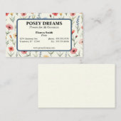 Summer Wildflower Visitekaartje (Voorkant / Achterkant)