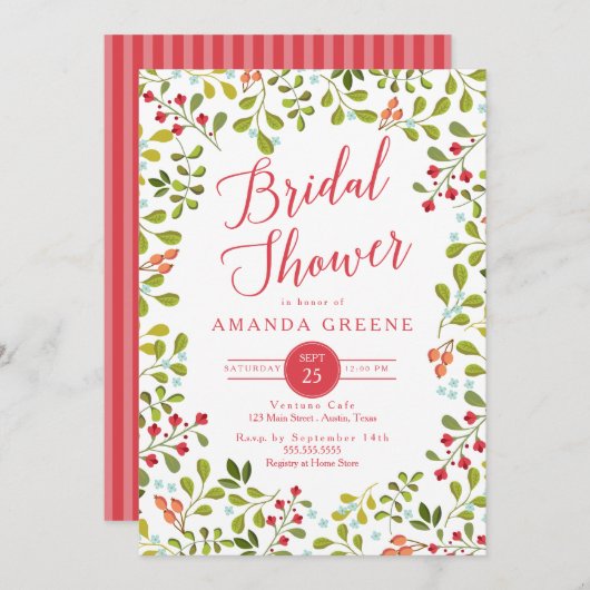 Summer Wildflower Vrijgezellenfeest Kaart (Voorkant / Achterkant)