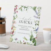 Summer Wildflower Waterverf Shower Bouquet Bar Reclamebord Met Voetstuk (Insitu)