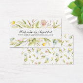 Summer Wildflower Wedding Website RSVP Visitekaartje (Bureau)