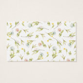 Summer Wildflower Wedding Website RSVP Visitekaartje (Achterkant)