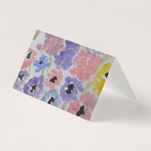 Summer Wildflower Wenskaart Kaart (Voorkant)