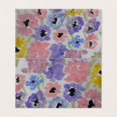 Summer Wildflower Wenskaart Kaart (Buitenkant ongevouwen)