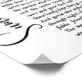 Summer Wind White Script Song Lyric Wall Art Print (Hoek)