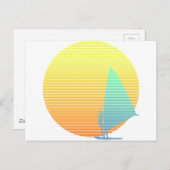 Summer Windsurfer Briefkaart (Voorkant / Achterkant)