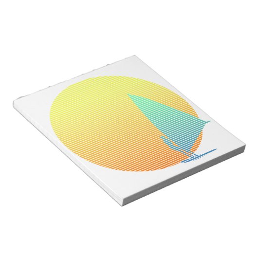 Summer Windsurfer Notitieblok (Schuin)