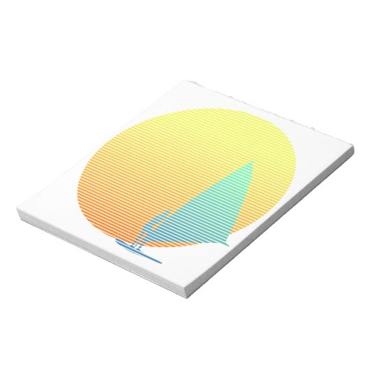 Summer Windsurfer Notitieblok (Linkerzijde)