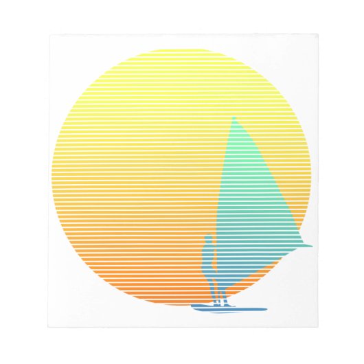 Summer Windsurfer Notitieblok (Voorkant)