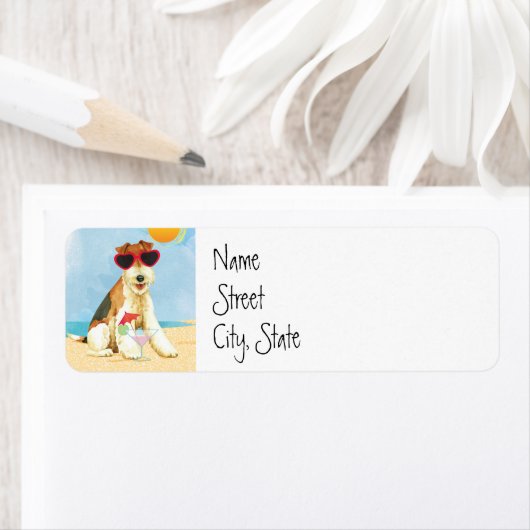 Summer Wire Fox Terrier Etiket (Insitu)