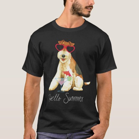 Summer Wire Fox Terrier T-shirt (Voorkant)