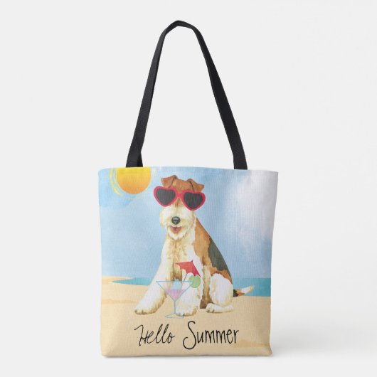 Summer Wire Fox Terrier Tote Bag (Achterkant)
