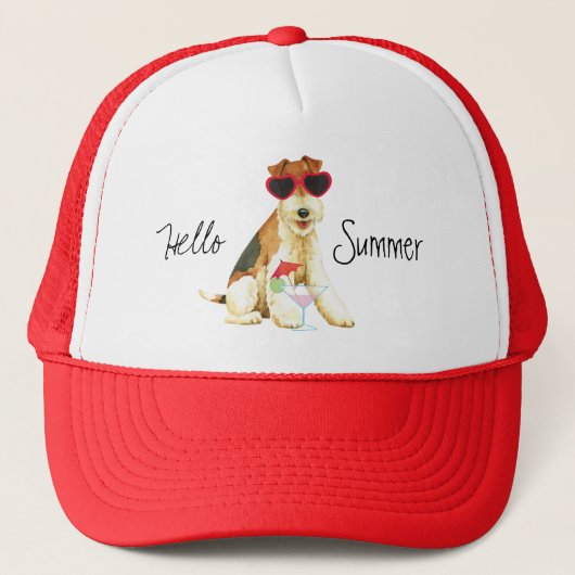 Summer Wire Fox Terrier Trucker Pet (Voorkant)