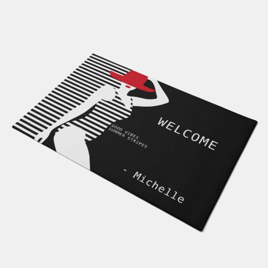 Summer Woman, aangepaste deurmatten (Schuin)