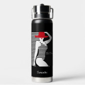 Summer Woman — Aangepaste naam Waterfles (Achterkant)