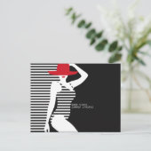 Summer Woman briefkaart (Staand voorkant)