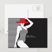 Summer Woman briefkaart (Voorkant / Achterkant)