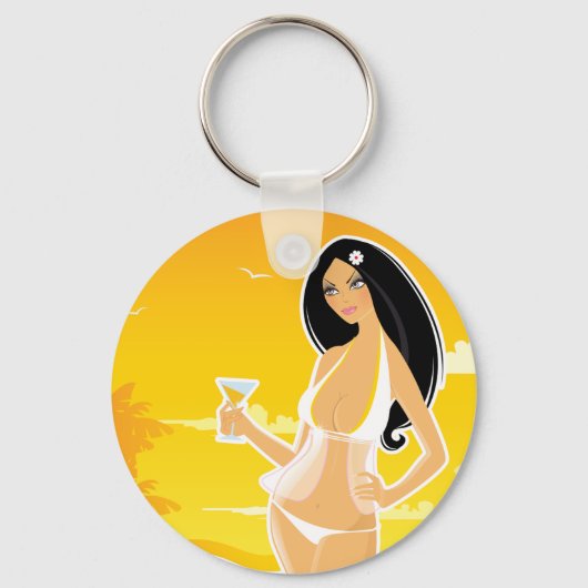 Summer Woman Sleutelhanger (Voorkant)