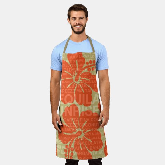 Summer Words Cocktails and Hibiscus Schort (Gedragen)