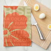 Summer Words Cocktails and Hibiscus Towels Theedoek (Quarter Fold)