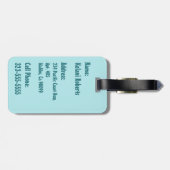 Summer Words Hawaiian Hibiscus Bagagelabels (Achterkant horizontaal)