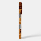 Summer Words Hawaiian Hibiscus Faux Wood Case-Mate iPhone Case (Achterkant / Rechts)