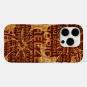 Summer Words Hawaiian Hibiscus Faux Wood Case-Mate iPhone Case (Achterkant (horizontaal))
