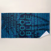 Summer Words Poolside and Hawaiian Palm Tree Strandlaken (Voorkant)