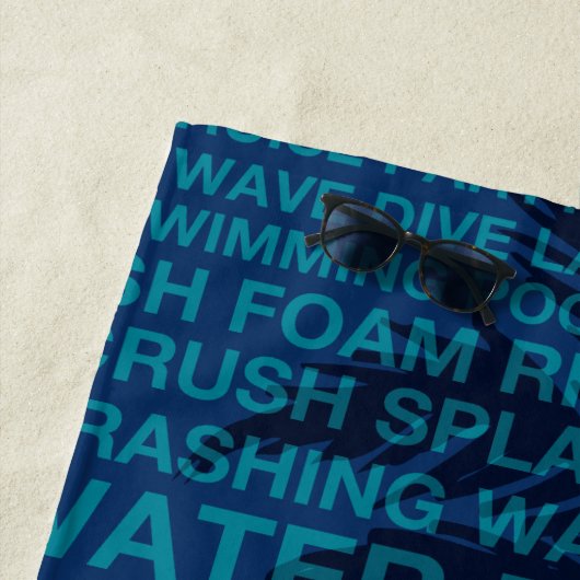 Summer Words Poolside and Hawaiian Palm Tree Strandlaken (In situ)