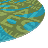 Summer Words Tropical and Monstera Cutting Board Snijplank (Hoek)