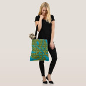 Summer Words Tropical and Monstera Leaf Beach Bag Tote Bag (Op model)