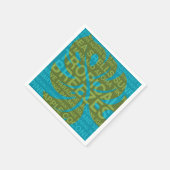 Summer Words Tropical Monstera Leaf Paper Napkins Servetten (Hoek)