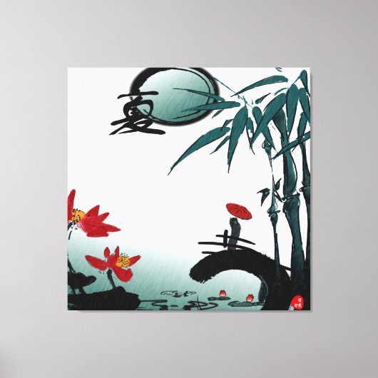 Summer Wrapped Canvas Afdruk (Voorkant)