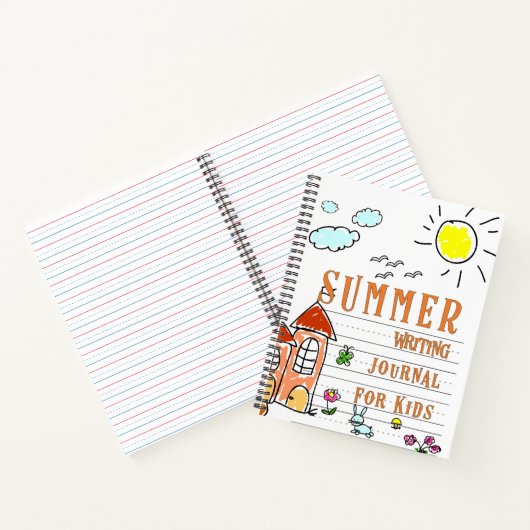 Summer Writing Journal voor kinderen Notitieboek (Binnen)