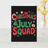 Summer Xmas Christmas In July Squad Funny Aloha To Kaart (Gele Bloem)