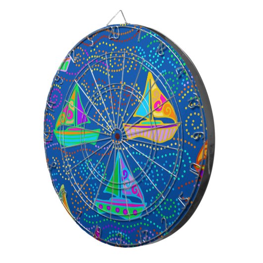 Summer Yachting Dartbord (Voorkant Rechts)