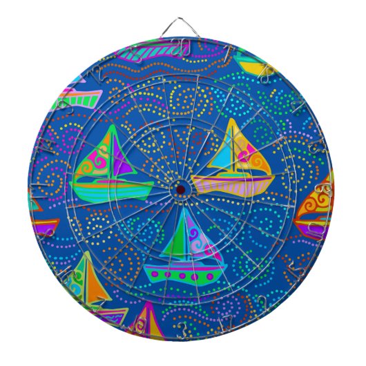 Summer Yachting Dartbord (Voorkant)