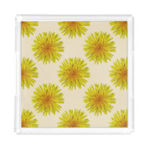 Summer Yellow Dandelion Flower on any Color
